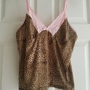 Ladies leopard camisole